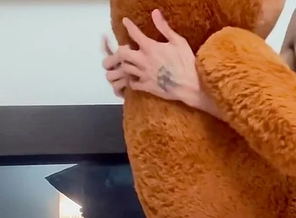 I Put the Teddy Bear on All Fours and Came on Top of It