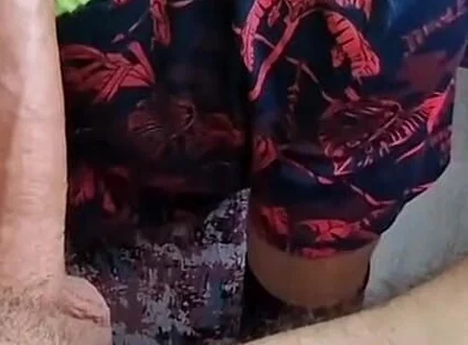 A Man in a Skirt Sucks My Huge Dick, Eat My Cum Man!