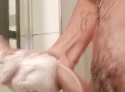 Shower Play Big Cock