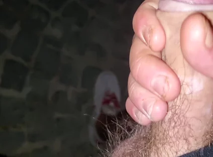 Love and Perversion, Cumshot and Cock on Display Outside Ex's House - Where in the Past She Gave Him the Best Handjob