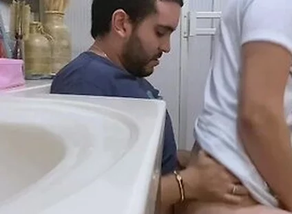 Cruising Fucking In Public Bathroom With My Straight Creampie