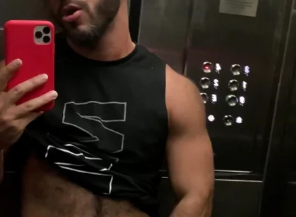 Delicious straw in the elevator…