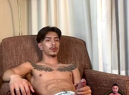 Skinny Latin Twink Jerks Off Cumshot