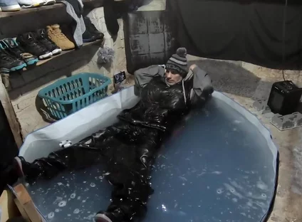 Wet skater boy david