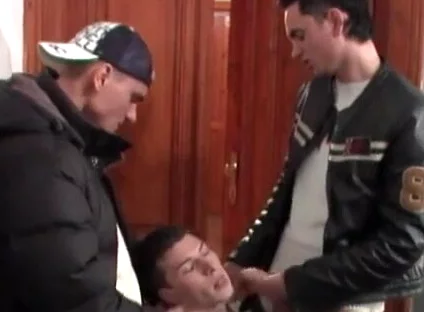 Face fucked gangster boys