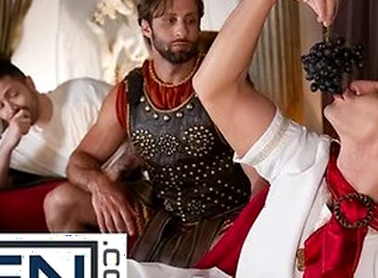 Caesar Mrdeepvoice Sits On His Gladiator Champion Dom Kings Cock Like Its His Throne