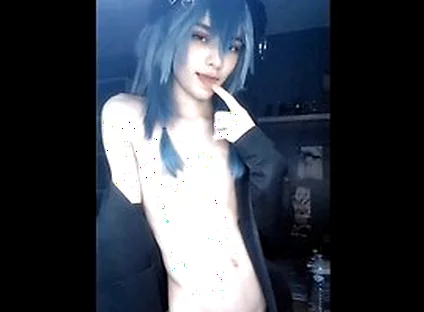 Gay Femboy Play With His Tummy & Dick