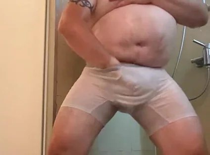 Wet White Clothes Shower One