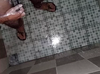 Boy Shaves His Balls and Masturbates