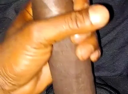 Nata4sex strocking my bid black cock