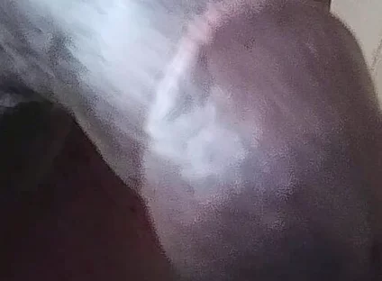 Stroking My Long Fat Cock with Saggy Balls