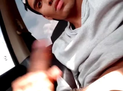 I Get Horny in the Car and Masturbate While Others Pass by