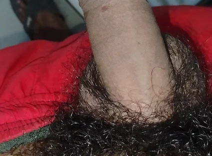 A Sexy Guy Massaged His Penis with His Hand.