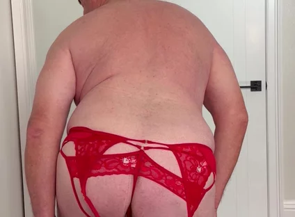 A Strip Show in Red Lingerie