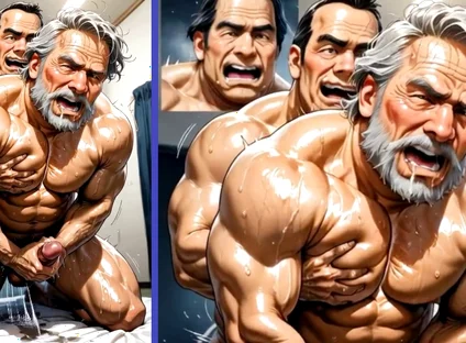 A Group of Mature Men Engage in an Insane Orgy with Cum Inside an Old Man's Ass
