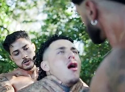 Sneaky Fuck In The Woods Turns Into Threesome With Markin Wolf
