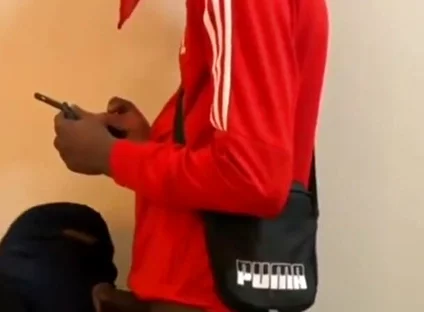Huge Black Cock Deepthroat Swallowing His Load