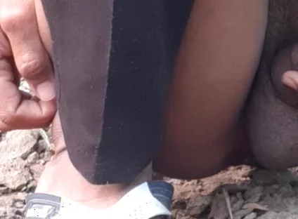 Outdoor Pissing Cock Black Handjob Fuck