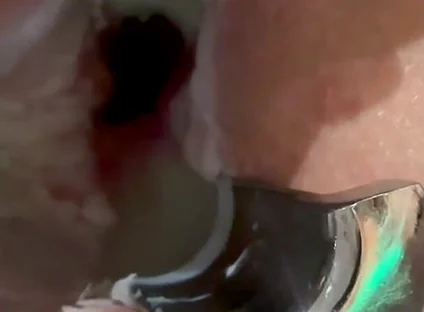 Pouring Hot Candle Wax Into Ass