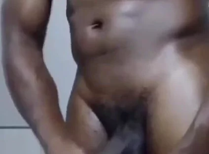 Stroking my hard cock in work toilet