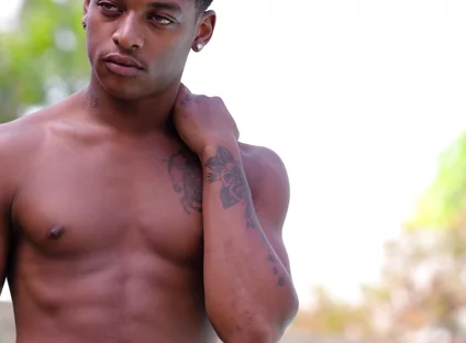 Michael Boston And Ty Santana In Interracial Jockstrap Action