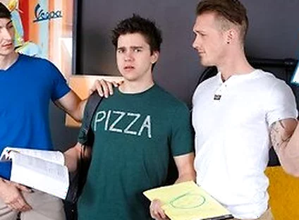 Calculus Can Wait - Three College Studs Dive Deep Into Each Others Tight Holes