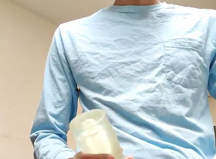 Masturbating