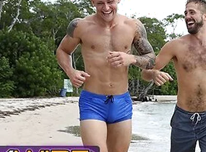 Wesley Woods Spots Beach Hunk Trevor Laster And Fucks Him Hard On The Sand