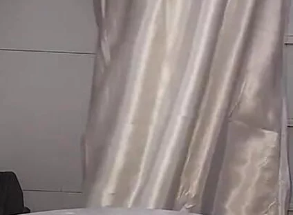 Satin White Long Lingerie Fetish Cum