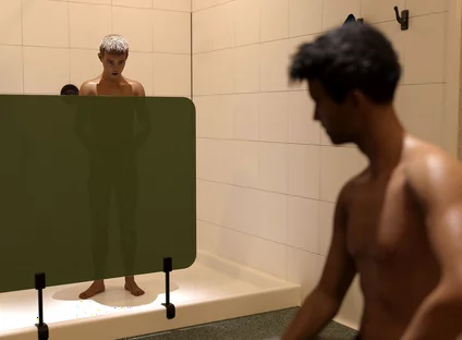 Str8 2 - My College Roommate Caught Me Staring at His Massive Cock in the Swoer Room