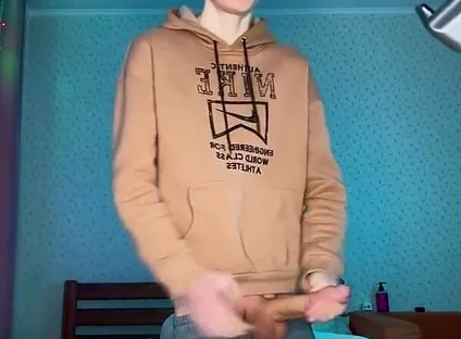Watch Me Stroke My Huge Nine Inch Cock Until I Explode