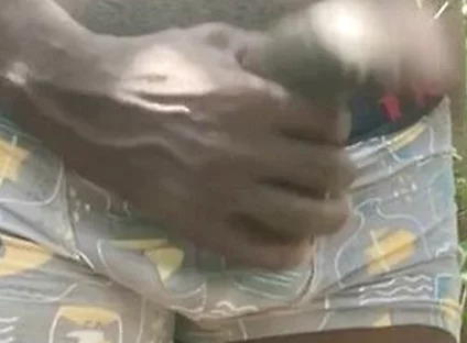 Revealme African Black Cumshot In The Forest - Black African