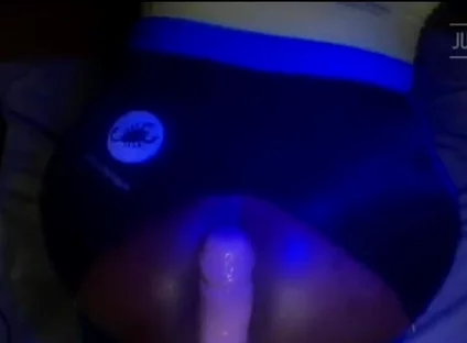 Big Chocolate Booty Under Blue Lights.yes Please