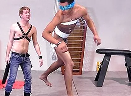 Boundmuclejocks: Damon Takes Hard Flogging And Wax Torment From His Dom Tommy Dean