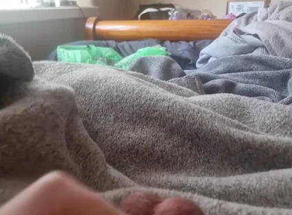 Wanking Big Cock with Tight Ballring