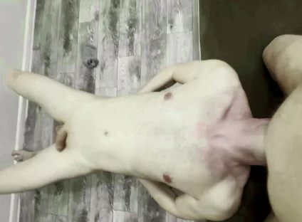 The Fat Man Got Excited and Cummed Twice in the Guy's Mouth.
