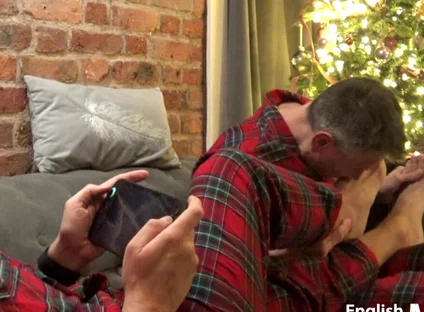 Mature Couple Foot Worship at Christmas