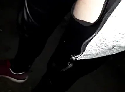 Winter Hike with a Piss-soaked Rubber on My Dick