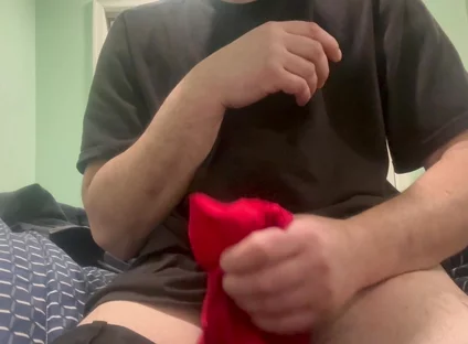 Stepdaddy Jerking off Into Stepdaughter Panties