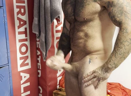 I Got Naughty in the Locker Room with My Huge Cock