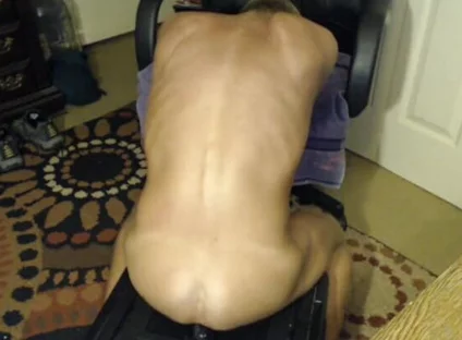 Riding My Huge Black Dildo and Grinding It in Deep in My Ass