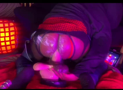 Masturbating My Big Ass with a Dildo