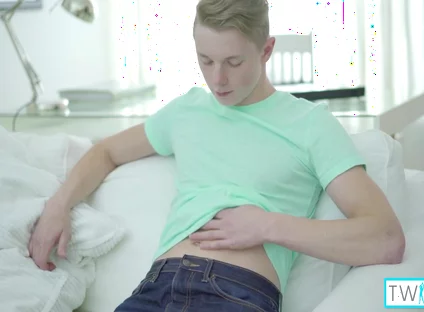 Rustie Port And James Blonde - Skinny Blonde Twink James T Milks His Throbbing Hard Meat!
