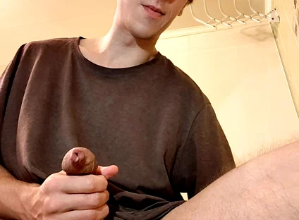 Getting anal orgasm with pink rubber penis