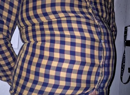 Popping My Button up on My Belly