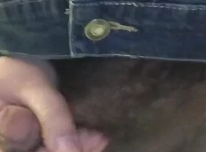 Jerking It In A Dirty Bathroom Stall While Some Guy Takes