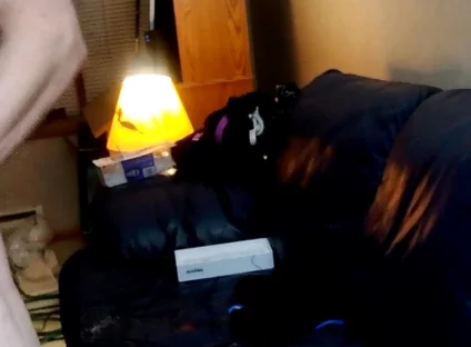 Stand up Then Lay Down on Couch as I Jerk and Bust Twice