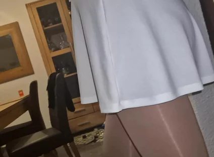 White Short Skirt Ass Watcher