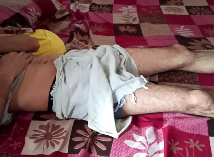 Wow First Time Touch My Stepbrother Big Cock in Midnight Lungi