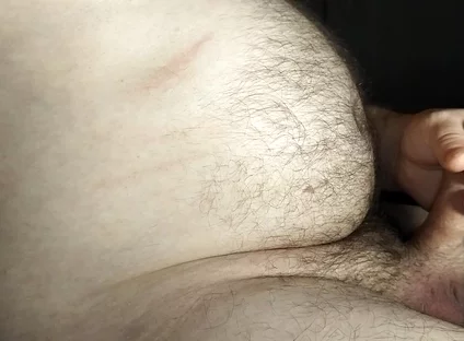 Uncut Chubby Gay Masturbates and Cumshot